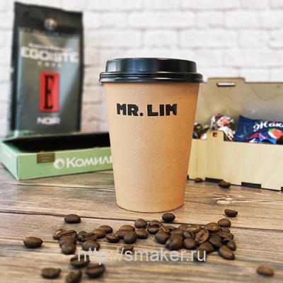 Пример оформления стакана для кофейни Mr Lim St